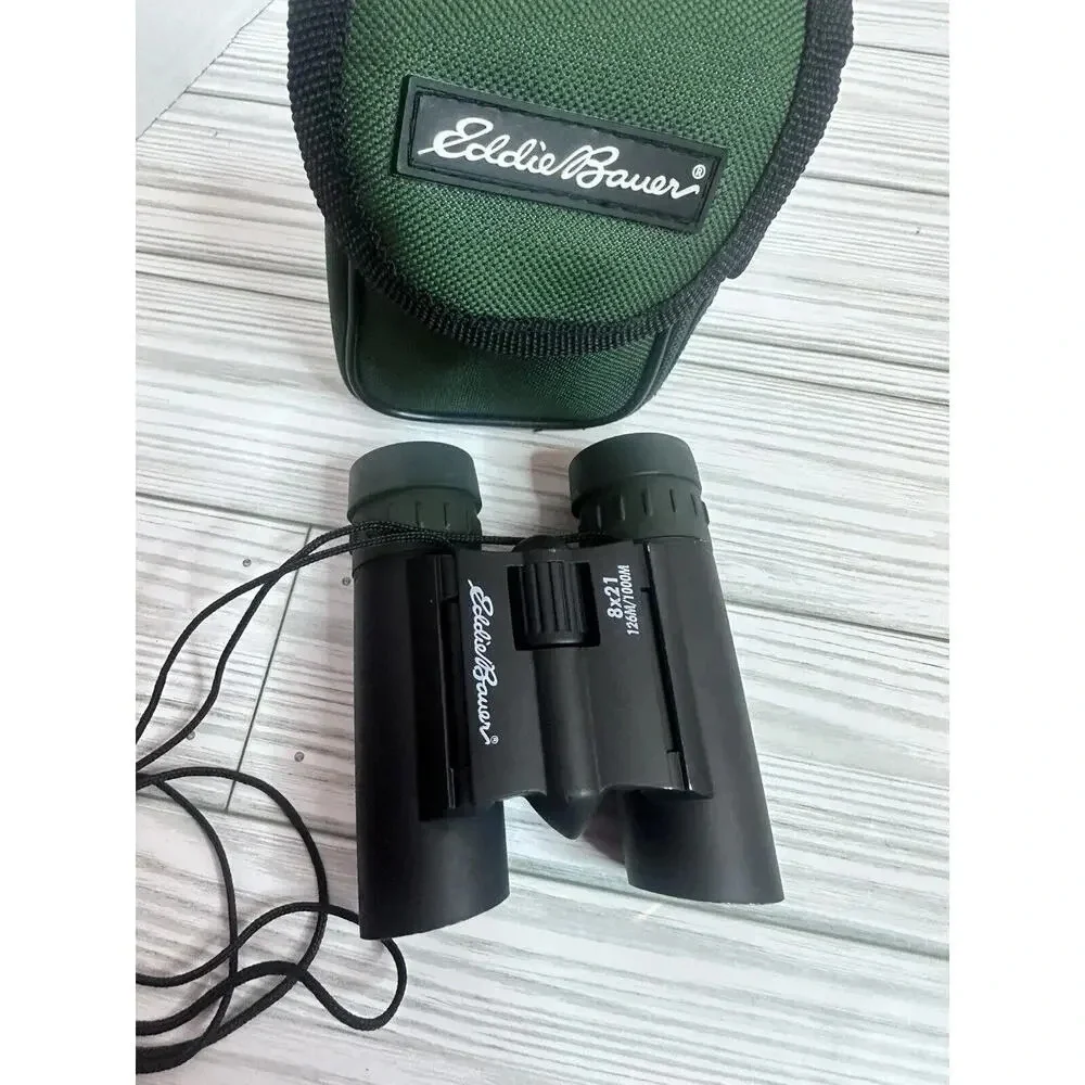 Eddie Bauer Binoculars 8x21 With Case Preowned Hunting Nature Watching